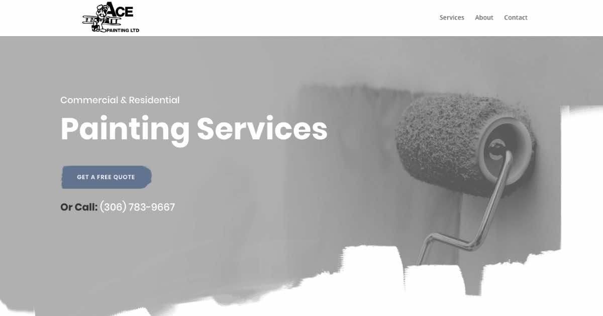 Ace Painting Website Example