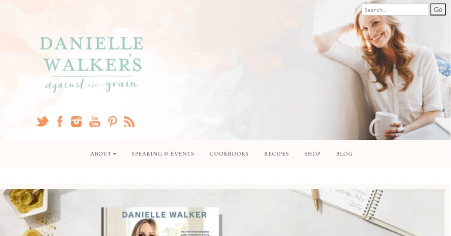 Against All Grain - Influencer Website Examples