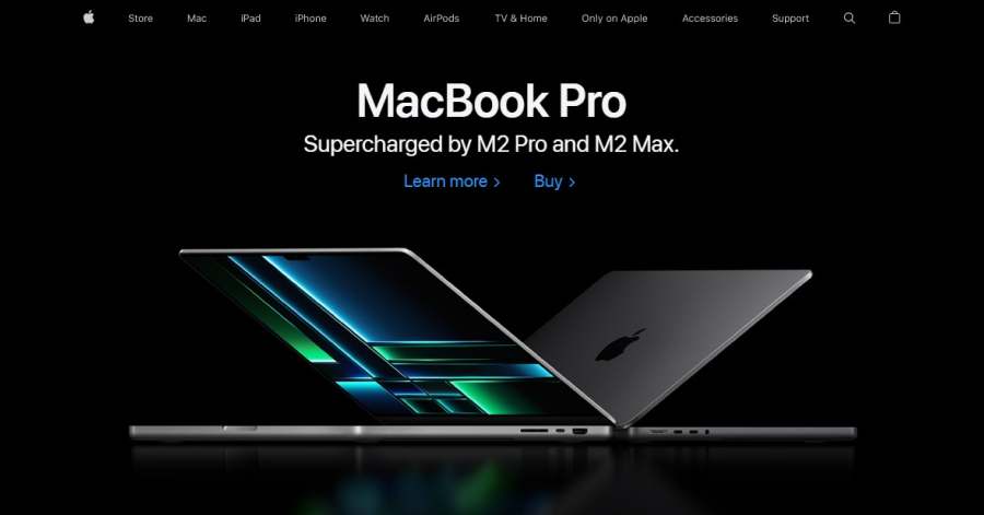 Apple - Website Tab Examples