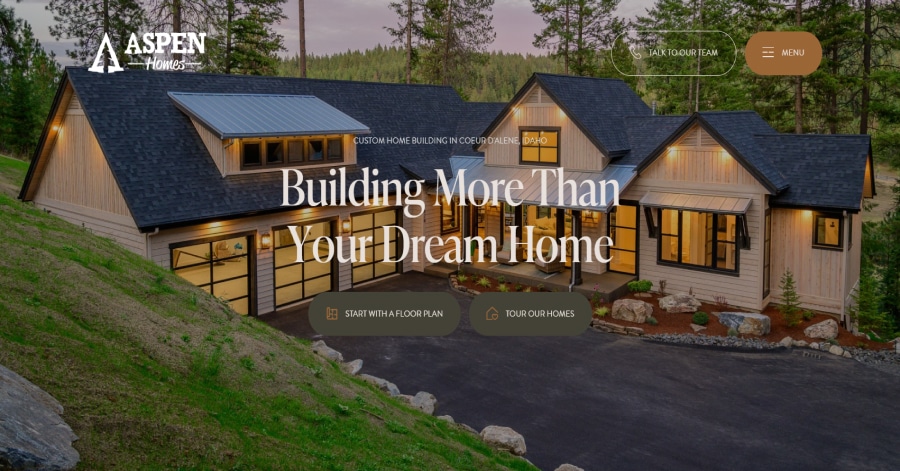 Aspen - Construction Website Design Best Carousel Website Examples