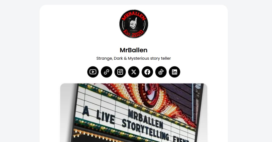 Ballen - Influencer Website Examples mrballen - influencer website example