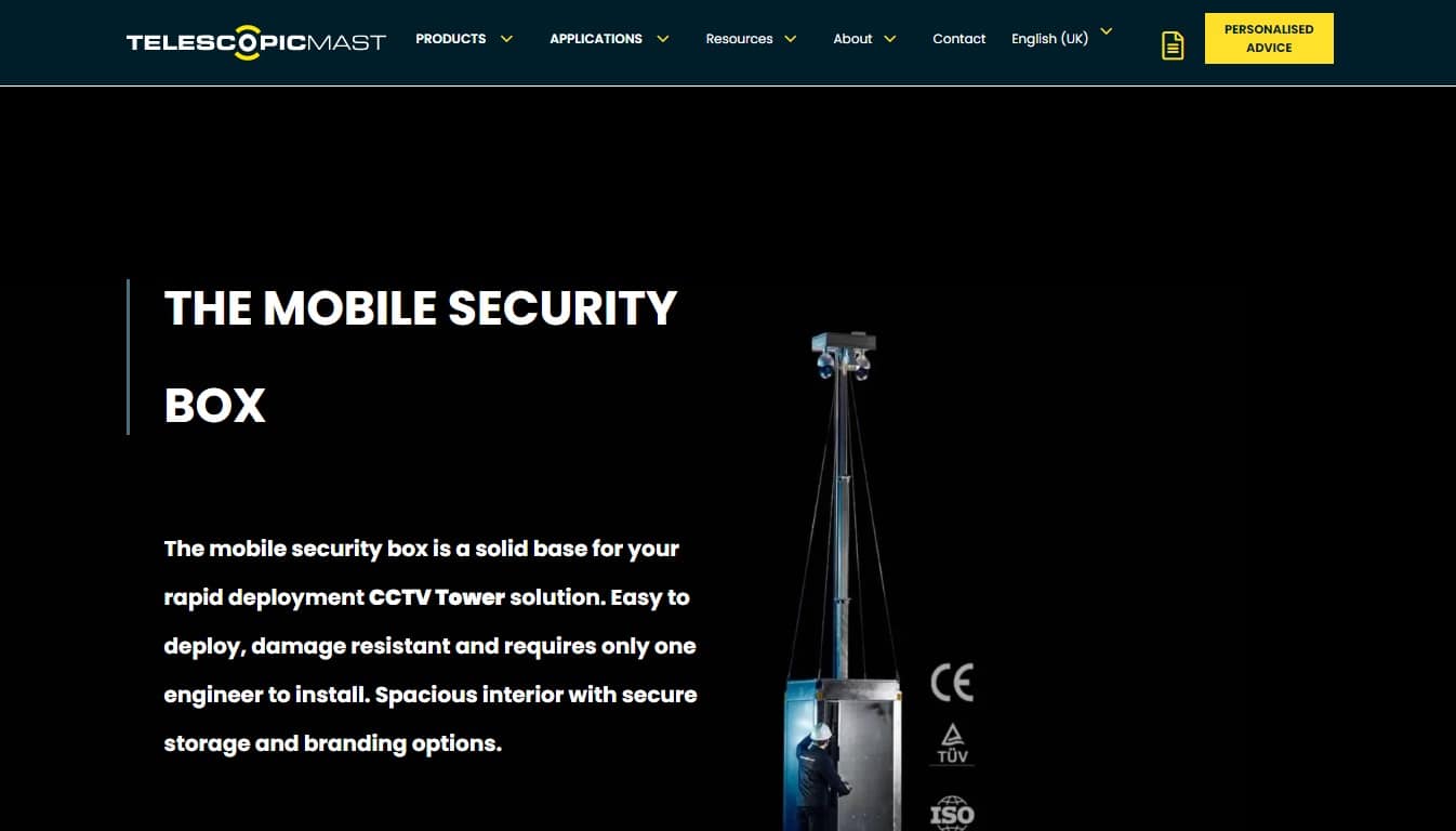 Best Landing Pages_TelescopicMast