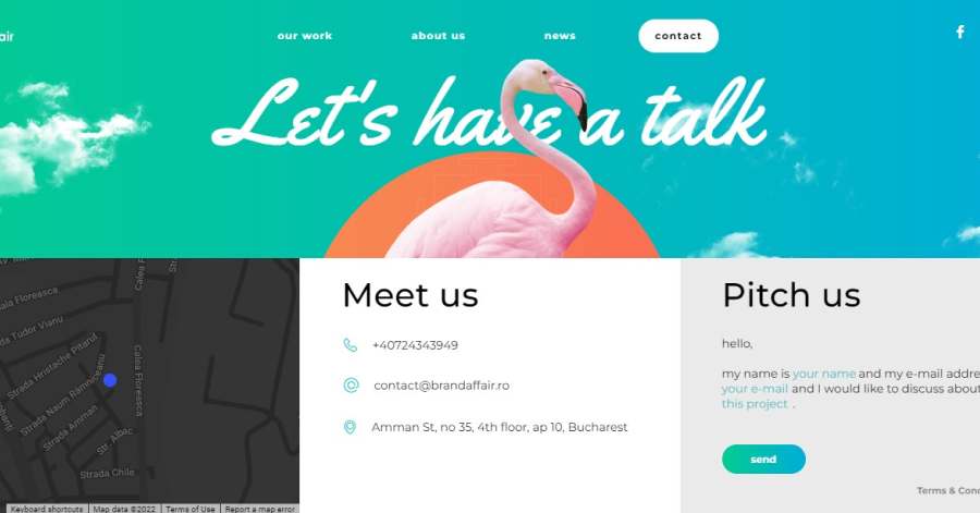 Brandaffair - Contact Page Examples