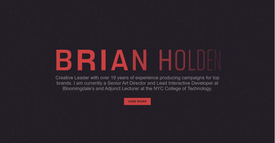 Brian Holden Design - HTML Website Example