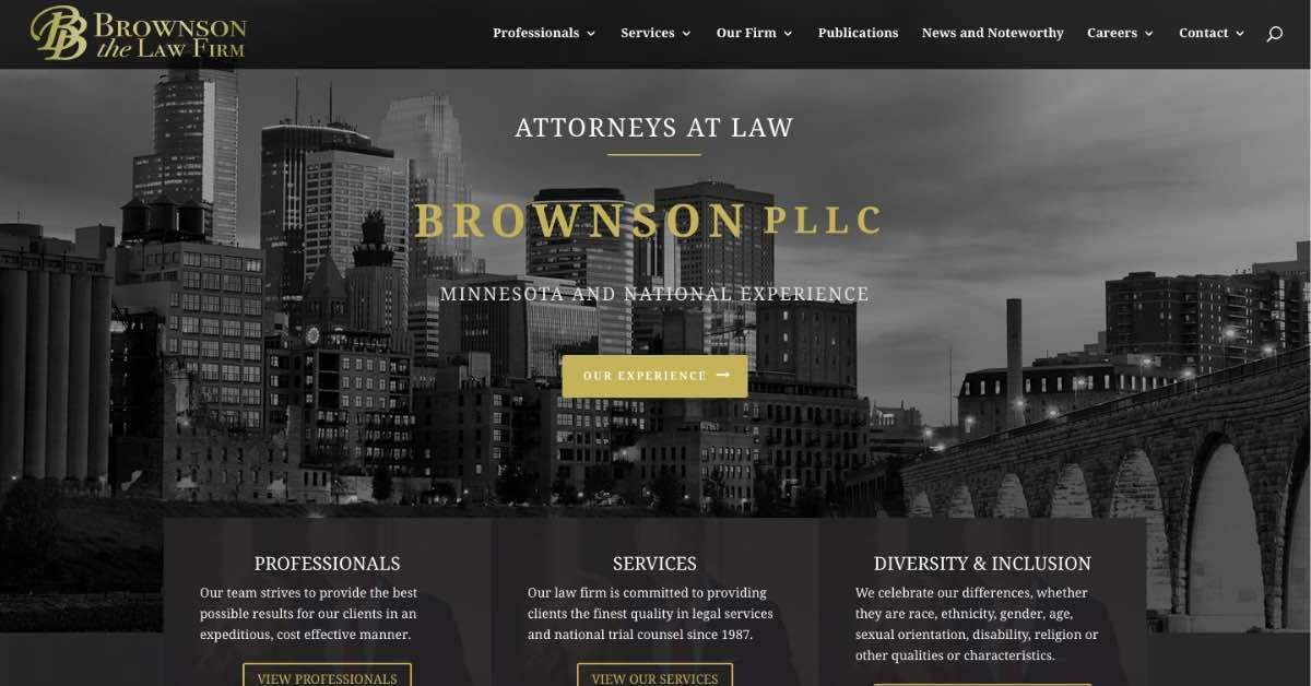Brownson Law Firm Website Example