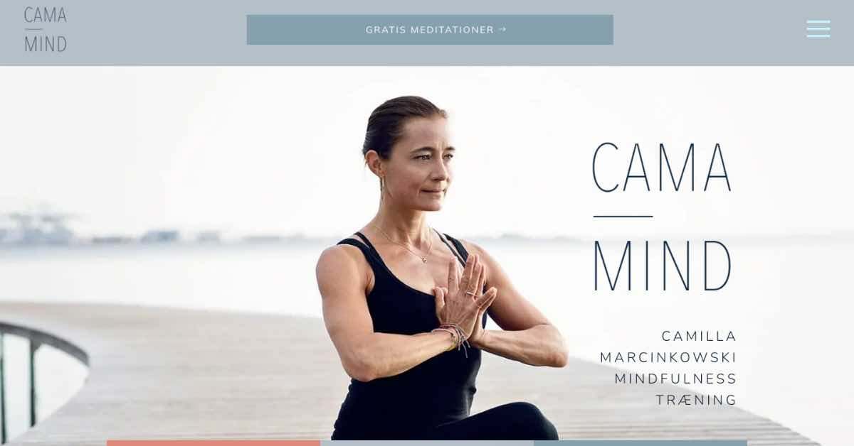 Cama Mind Yoga Website Example