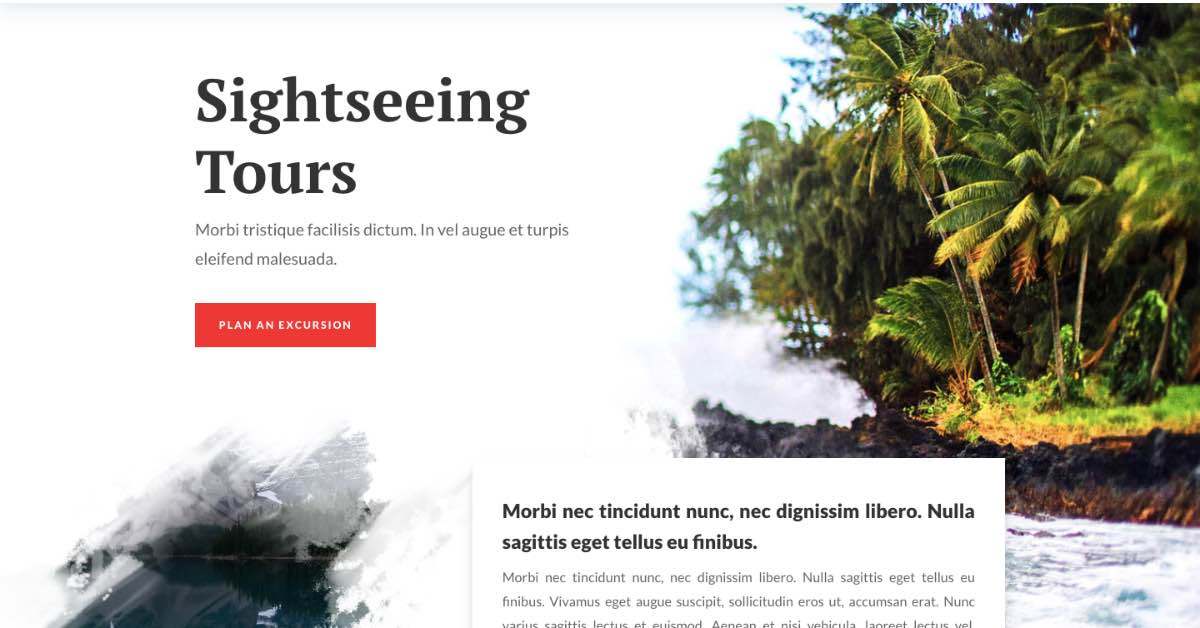 SightSeeing Tours Website Template SightSeeing Tours Website Template