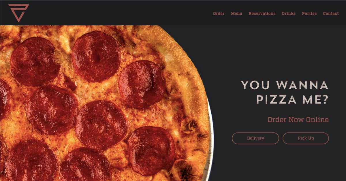 Cutie Pies Pizza Restaurant Website Example