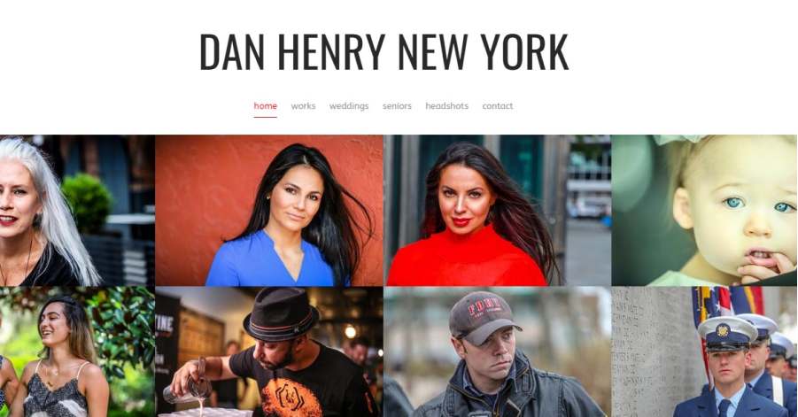 Dan Henry - Photography Website Examples