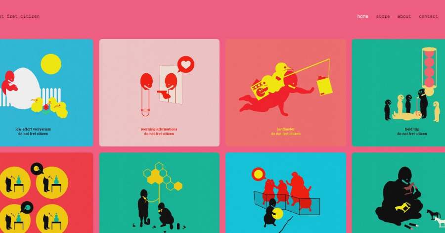 Do Not Fret Citizen - Cartoonist Website Examples