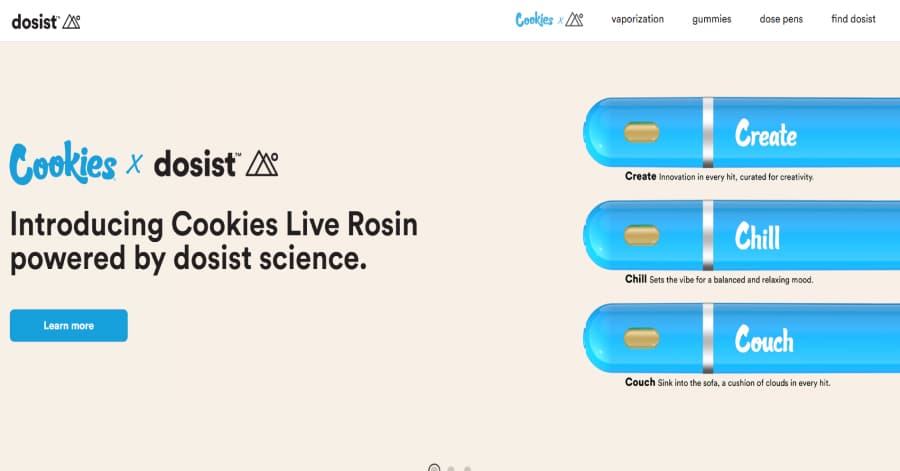 Dosist - Cannabis Web Design