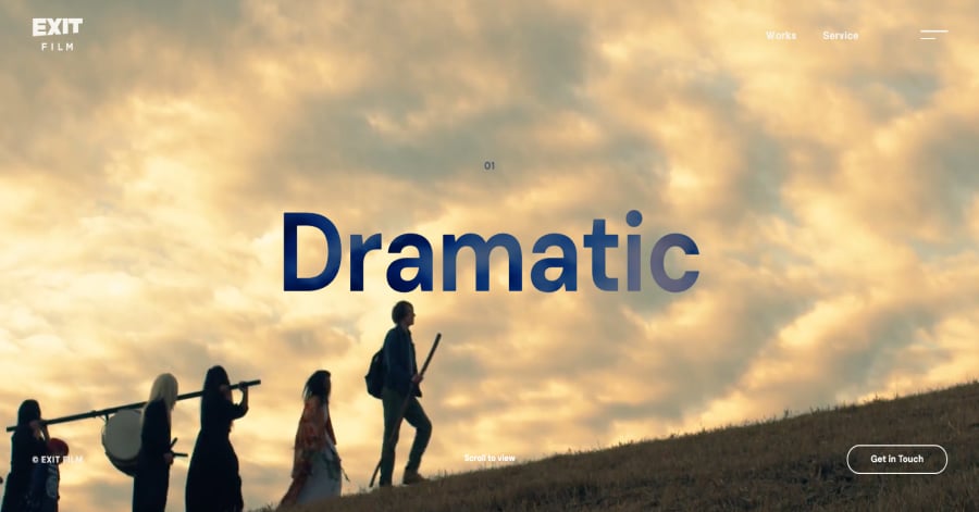 Dramatic - Japanese Web Design