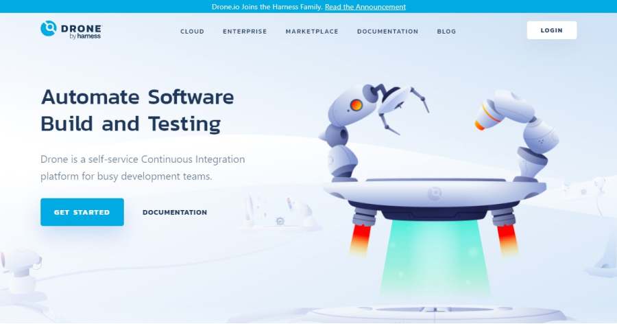 Drone - Blue Website Examples Drone - Blue Website Examples