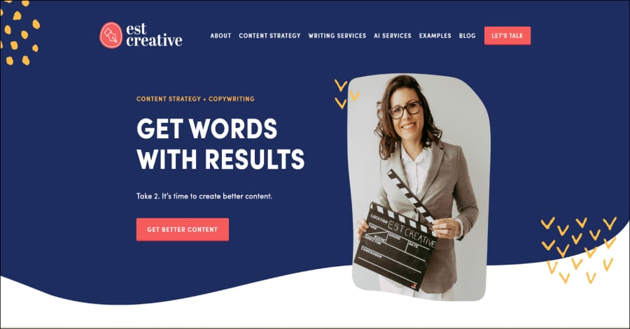EST Creative - Copywriter Website