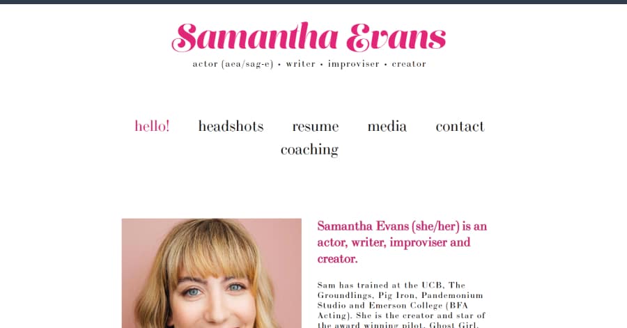 Evans - Clean Website