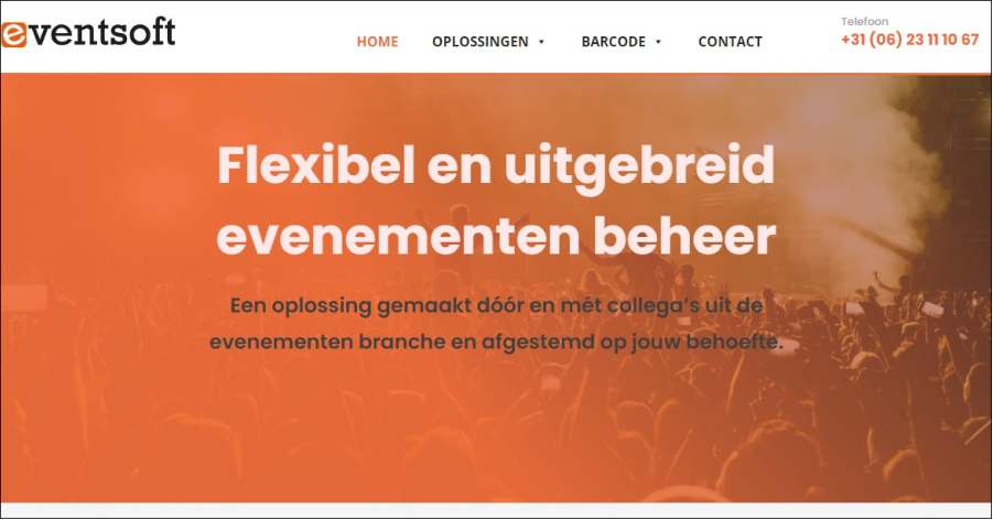 Eventsoft - Drop Servicing Website Examples