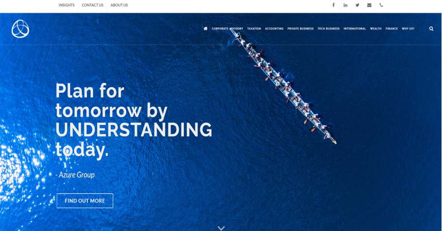 Azure Group - Blue Web Design