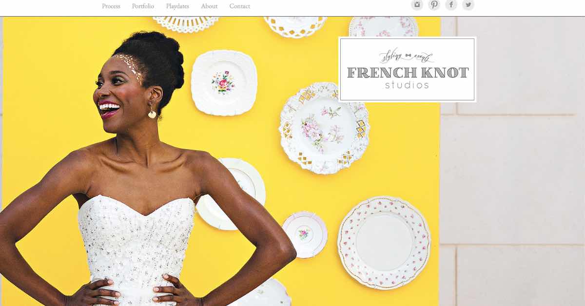 French Knot Studio Wix Website Example