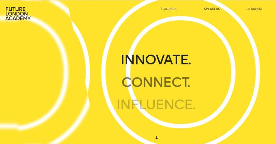 Future London Academy - Yellow Website Examples