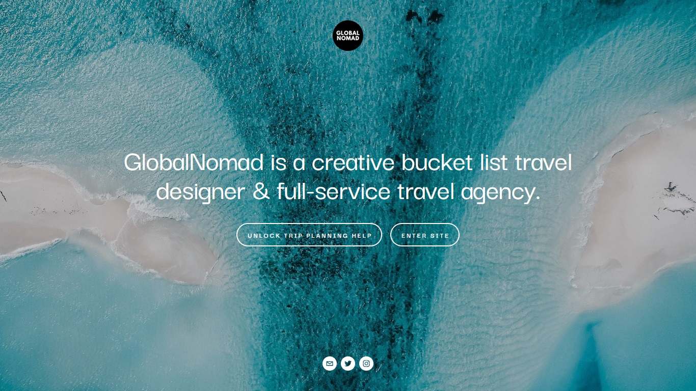 Global Nomad - Travel Website Example