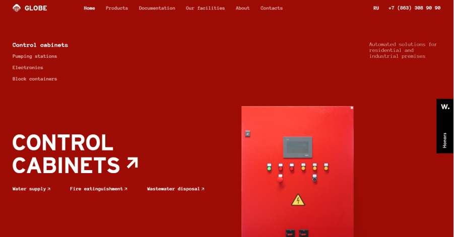 Globus - Reactjs Website Example