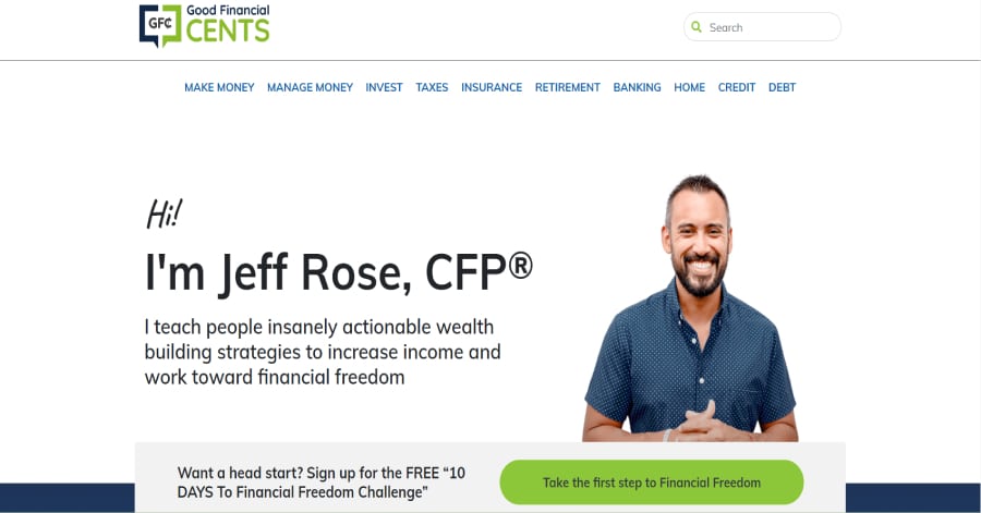 Good Financial Cents - Advisor Website Design