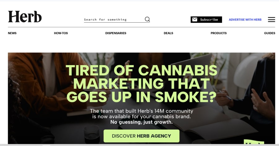 Herb - Cannabis Web Design