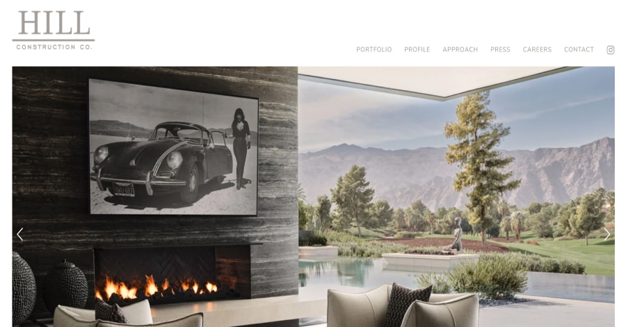 Hill Construction - Construction Website Design