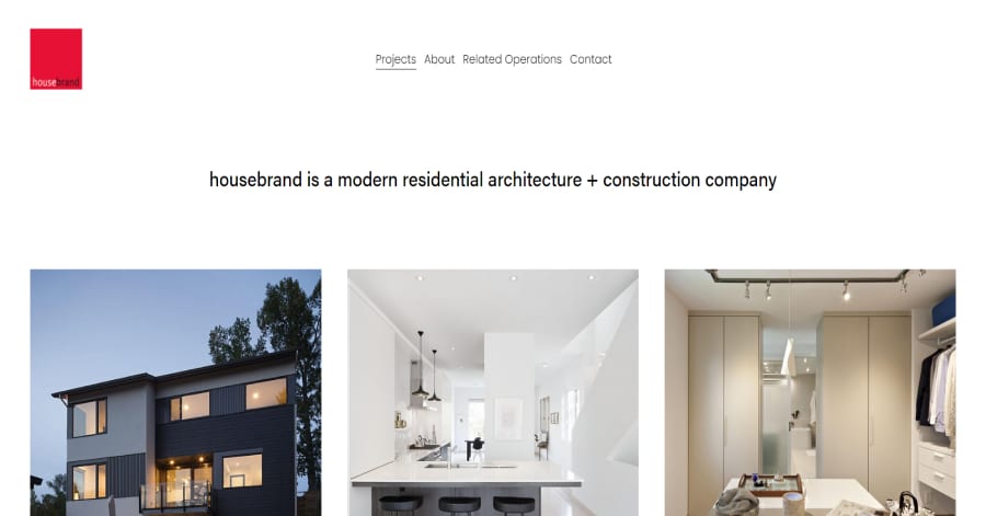 House Brand - Construction Website Design Housebrand - Construction Website Example