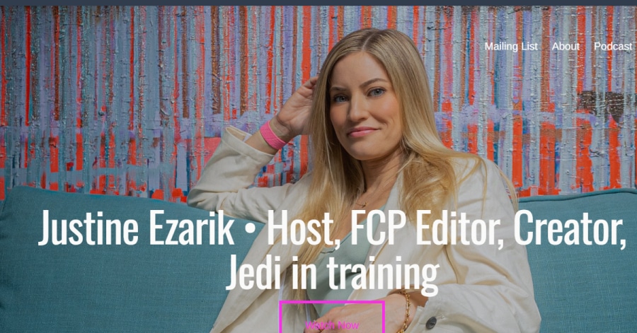 iJustin - Influencer Website Examples ijustine - influencer website example