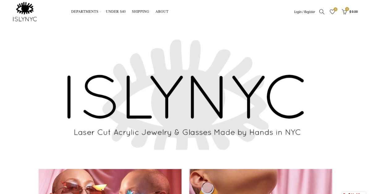 ISLYNYC Jewelry Website Example