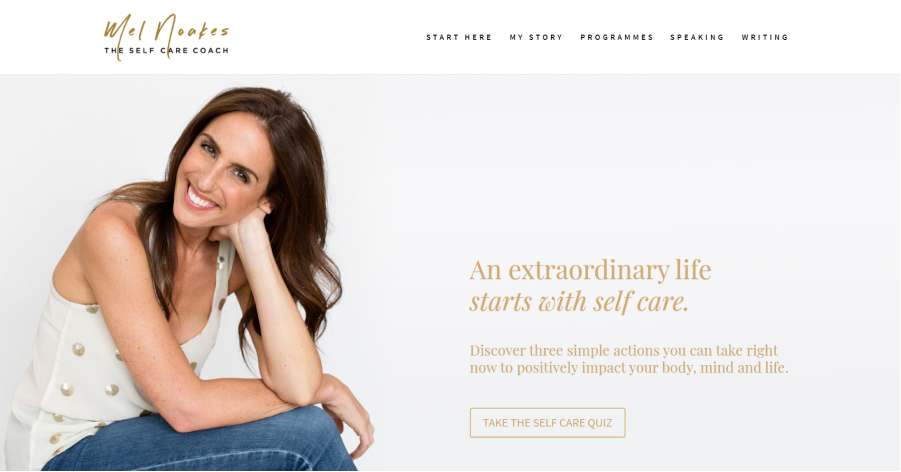 Mel Noakes - Coach Website Example