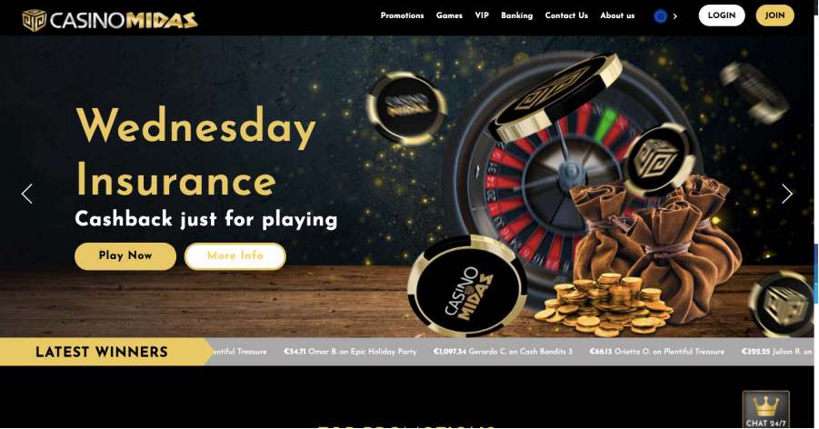 Midas Casino Website Example