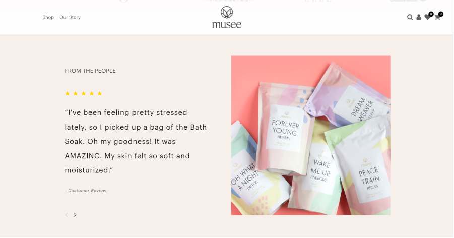 Musee - Testimonial Website Example