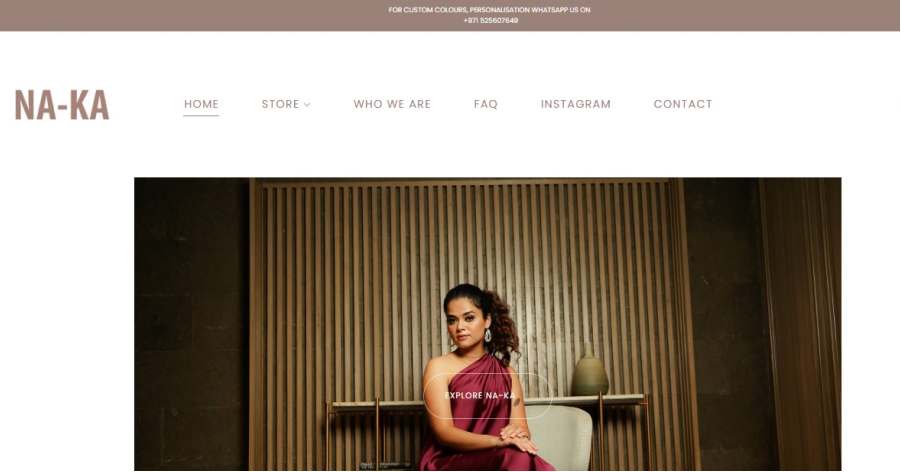 NA-KA - Fashion Website Examples