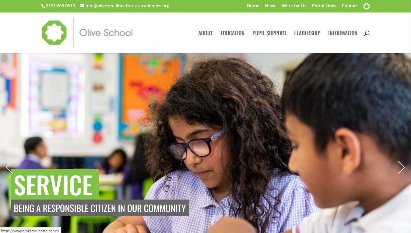 Olive School - School Website Example