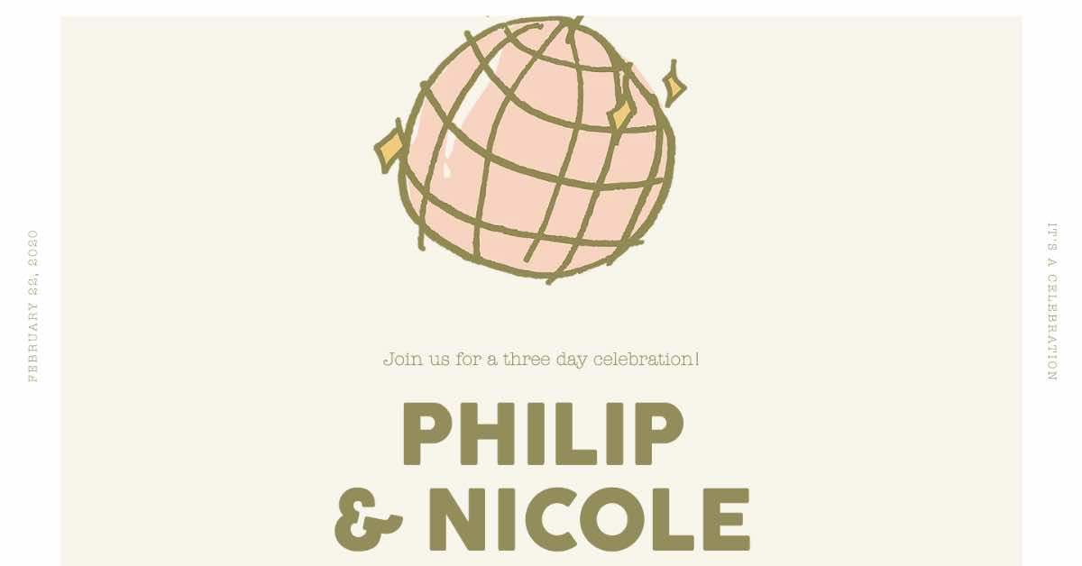 Philip Nicole Wedding Website Example
