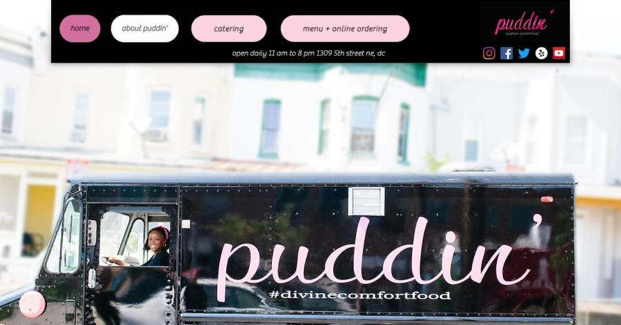 Puddin' - Food Truck Website Example