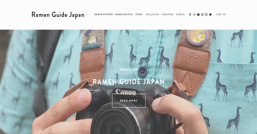 Ramen Guide Japan - Japanese Web Design ramen guide japan - japanese website example