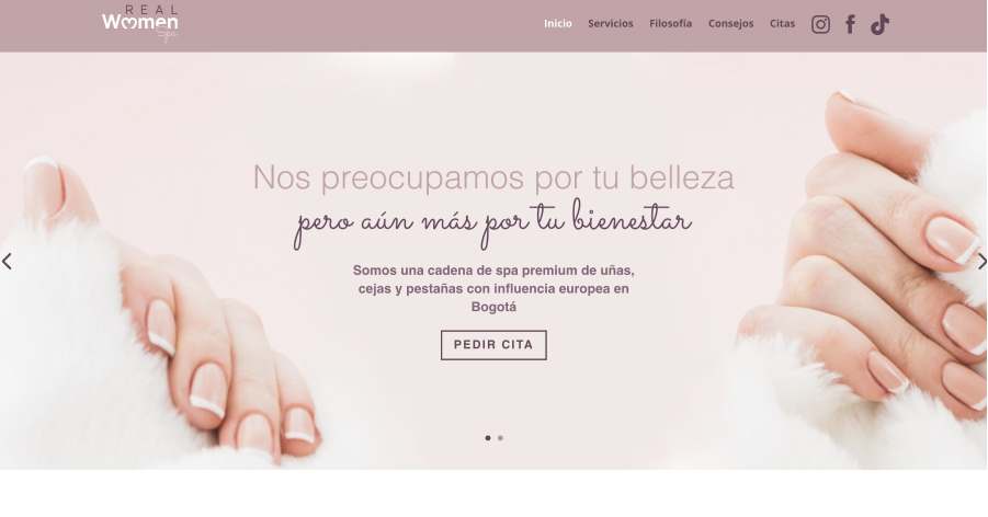 Real Women Beauty Website Example