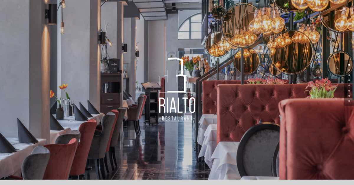 Rialto Restaurant Website Example