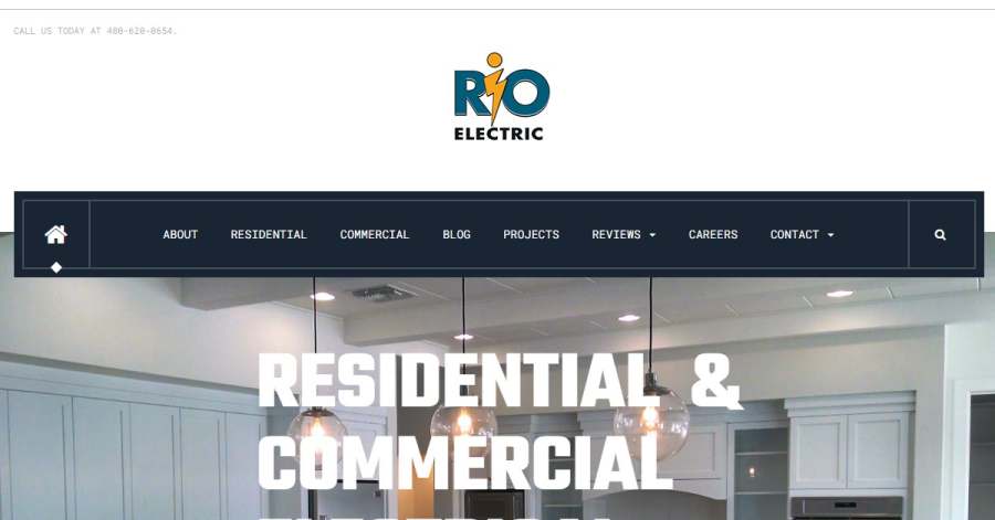 Rio Electric - Electrician Website Examples