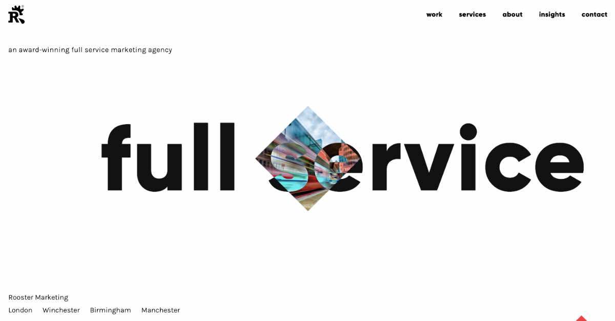 Rooster Marketing Bluehost Website Example