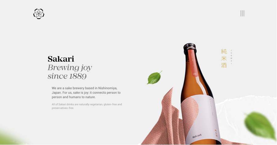 Sakari One Pager Website Example