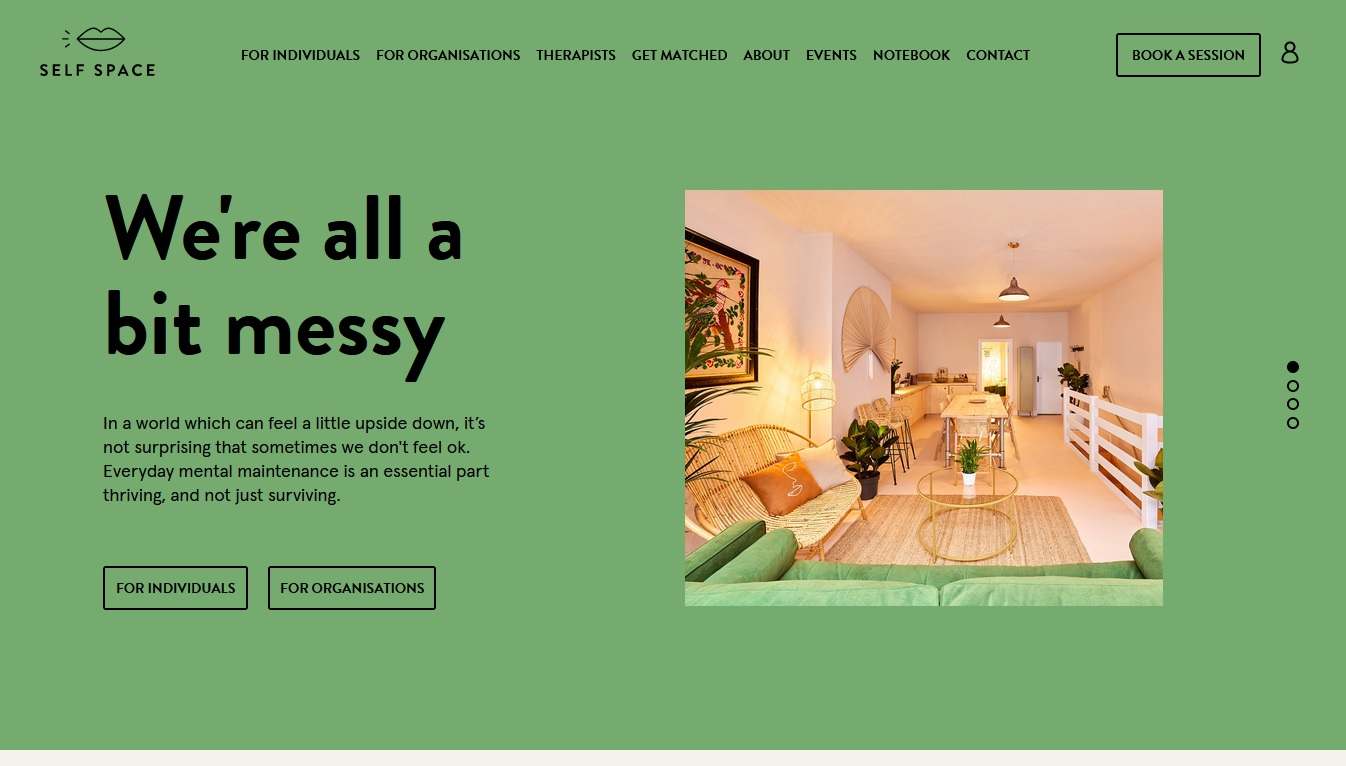 Self Space - Therapist Website Example