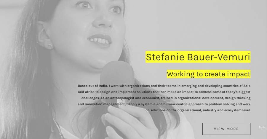 Stefanie Bauer-Vemuri - Consulting Website Examples