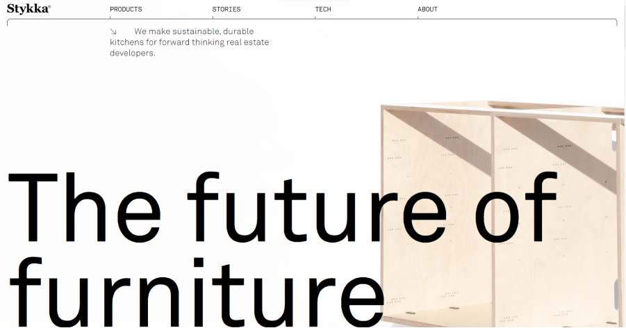 Stykka - Furniture Website Example