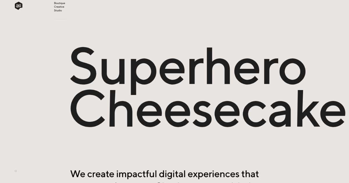 Superhero Cheesecake Bluehost Website Example