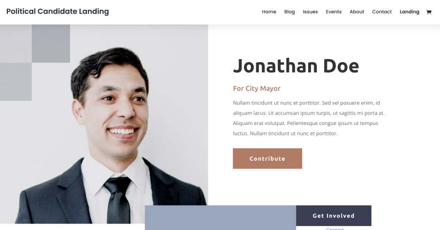 Template Political Candidate