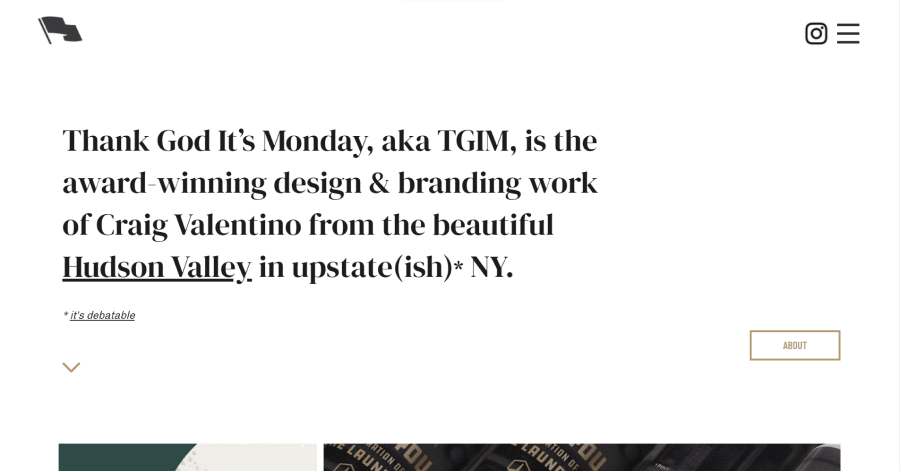 Thank God It's Monday - Wix Website Example